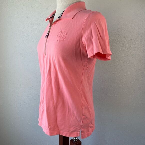 Tommy Hilfiger Quarter Zip Polo Shirt Size M - Picture 5 of 8